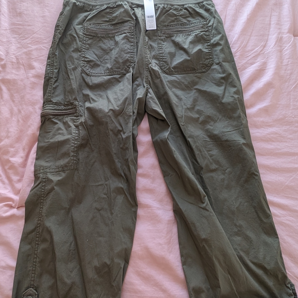 Chico's Womens Green Cargo Pants